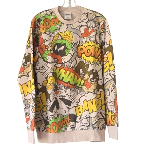 Looney Tunes Women's Bang Wham Pow Sweatshirt, Size Large - Picture 2 of 8
